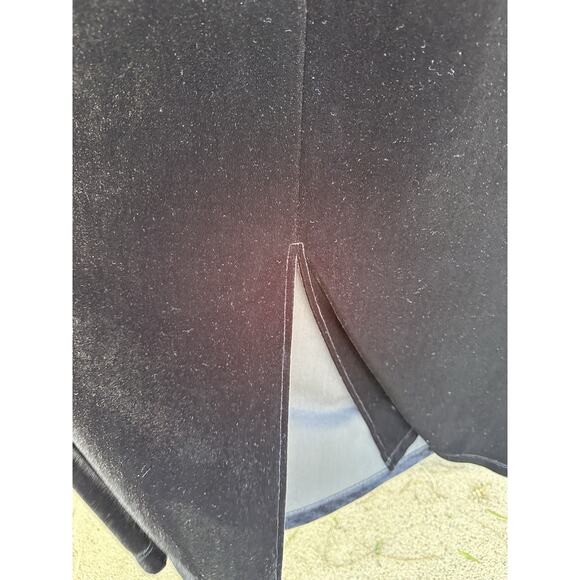 JM Collection Dress Women Black Velvet Sleeveless Tank Long Maxi Gown Elegant 1X - Picture 4 of 8